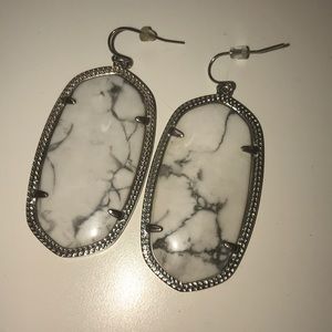 Kendra Scott White Howlite Earrings